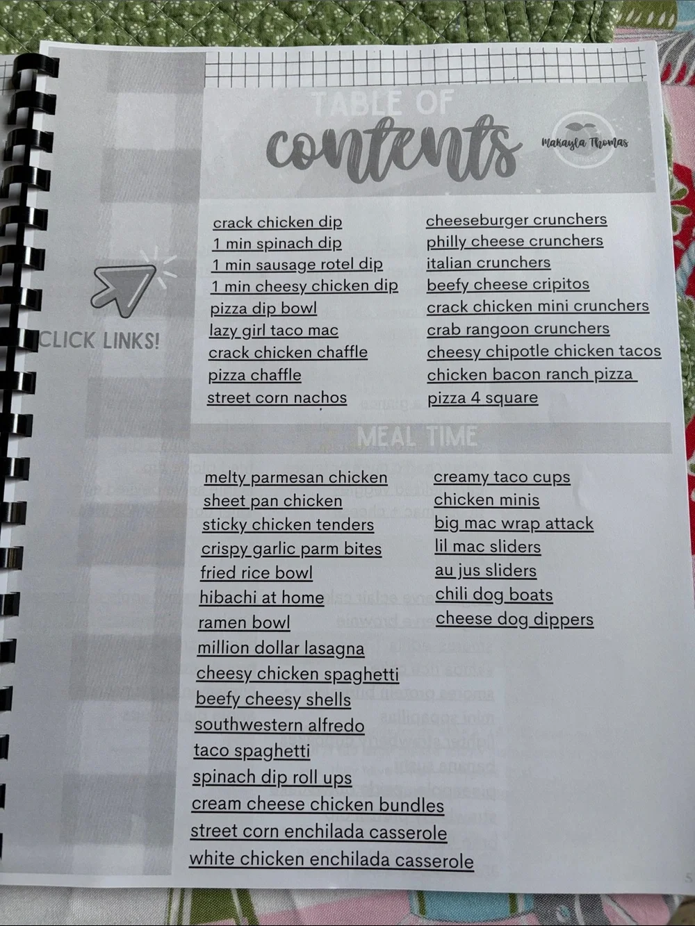 Good Food Mood Recipe Binder - Fitness Collection